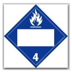 DOT 4 Digit Placards - Class 4