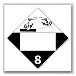 DOT 4 Digit Placards - Class 8