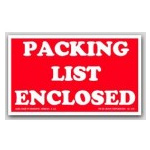 Packing List Enclosed Labels