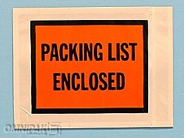4-1/2"x5-1/2" Solid Packing List Enclosed Envelopes 1000/cs