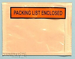 7"x5-1/2" Packing List Enclosed Envelopes 1000/cs