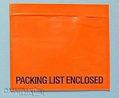 8-1/2"x10" Military Spec Packing List Enclosed Envelopes 500/cs