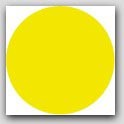 3/4" Diameter Flourescent Chartreuse Circle Labels 1000/rl