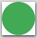 2" Diameter Green Circle Labels 1000/rl