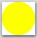 2" Diameter Yellow Circle Labels 1000/rl