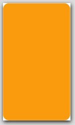 3x10" Flourescent Orange Rectangle Labels 250/rl