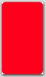 3x6" Red Rectangle Labels 250/rl