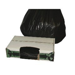 38x60" 1.5-mil Trash Can Liner Bags Black 100/cs