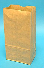 #16 Brown Heavy Duty Grocery Bags 7-3/4x4-13/16x16 - 500/Bale