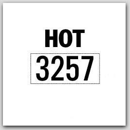 Hot 3257 Self Adhesive Vinyl Placards 25/pkg