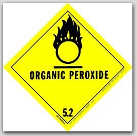4x4" Class 5 Organic Peroxide Paper Labels 500/rl