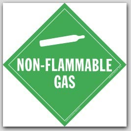 Non-Flammable Class 2 Self Adhesive Vinyl Placards 25/pkg