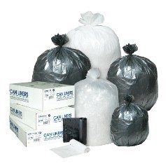 17x18" 6mic High-Density Trash Can Liners 4 gal 50bg/rl - 40rl/cs