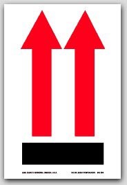 4x6" International Arrow Up Labels 500/rl