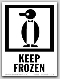 4x6" International Labels Keep Frozen 500/rl