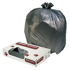 40x46 1.1mil Grey Trash Can Liners 100/cs