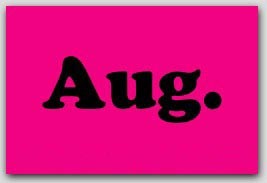 2x3" August Rectangle Labels 500/rl