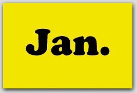 2x5" January Rectangle Labels 500/rl