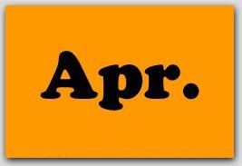 2x5" April Rectangle Labels 500/rl