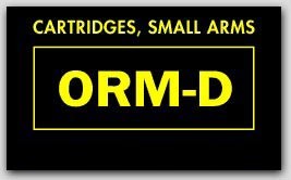 1-1/2x2-1/2" Labels ORM-D Cartridges, Small Arms 1000/rl