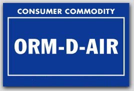 2x3" Labels ORM-D-AIR Consumer Commodity 1000/rl