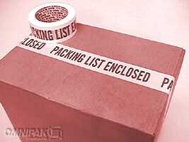 2"x55yd Packing List Enclosed Tape - 36rls/cs