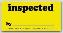 1-1/4x2-1/2" Inspected Labels 1000/rl