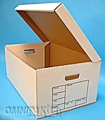 15-1-4x12-1-4x10-RF4BrownSelf-LockingRecordFileBoxwithLidattachedDoubleBottomand