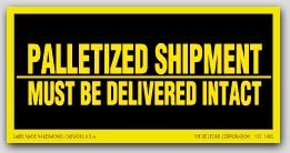 3x6" Must Be Delivered Intact Shipping Labels 250/rl