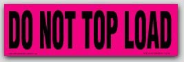 3x10" Do Not Top Load Labels 250/rl