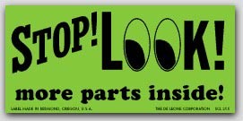 2x4-1/2" Stop Look More Inside Shipping Labels 500/rl