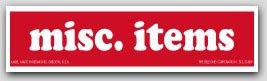 1x4" Misc Items Shipping Labels 500/rl