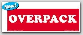 2x6" Overpack Shipping Labels 500/rl