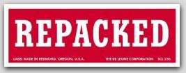 1-1/2x4" Repacked Shipping Labels 500/rl