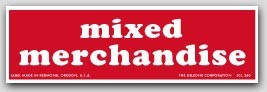 1-1/2x5" Mixed Merchandise Shipping Labels 500/rl