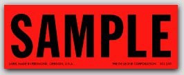 1-1/2x4" Sample Shipping Labels 500/rl