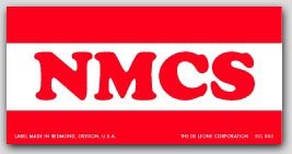 4x8" NMCS Labels 500/rl (Meets Military Standard.)