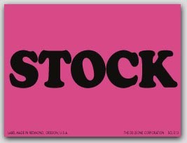 3x4" Stock Shipping Labels 500/rl