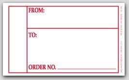 5x3" To From Order No Shipping Labels 500/rl