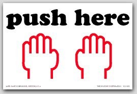 4x6" Push Here Shipping Labels 500/rl