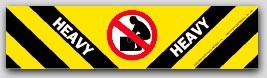 2x8" Heavy Warning Shipping Labels 500/rl