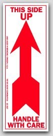 2-1/2x7" Arrow Up Arrow Labels 500/rl