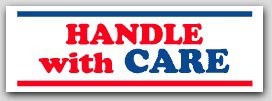 1x3" Handle with Care Labels 500/rl