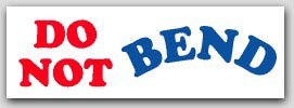 1x3" Do Not Bend Labels 500/rl