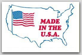 3x4-1/2" Made In The USA Labels 500/rl