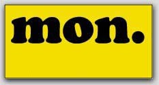 1-1/2x3" Monday Rectangle Labels 500/rl