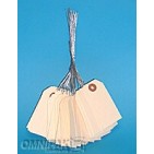 1-5/8"x3-1/4" #2 Manila Tags with wires 1000-bx
