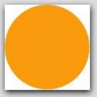1" Diameter Flourescent Orange Circle Labels 1000/rl