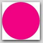 1-1/2" Diameter Flourescent Pink Circle Labels 1000/rl