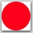 1-1/2" Diameter Red Circle Labels 1000/rl